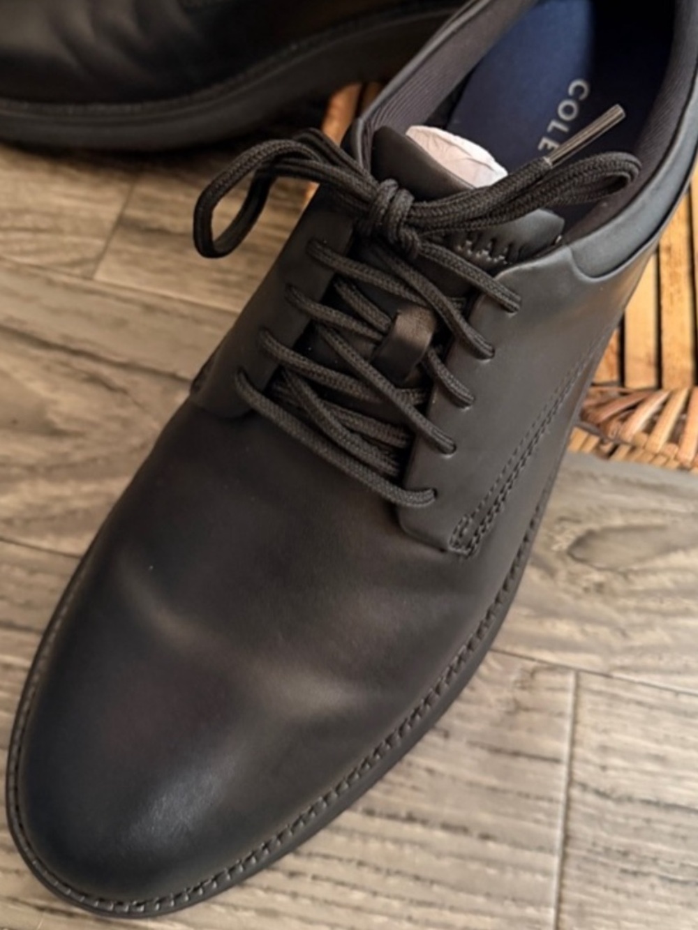 NEW! Cole Haan Grand Remix Ox Leather Sneaker, Black Men’s Size 10 BRAND NEW - Picture 2 of 9